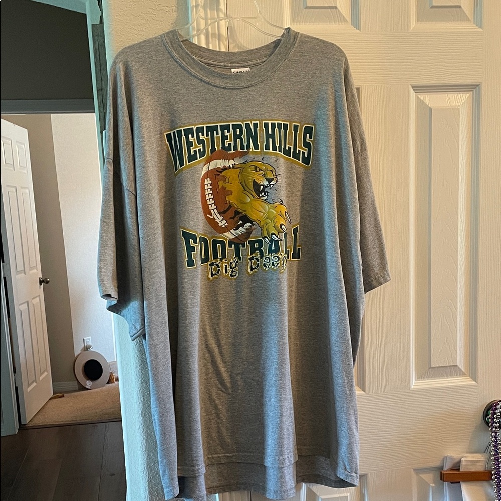 Gildan Gray Western Hills Football Tee